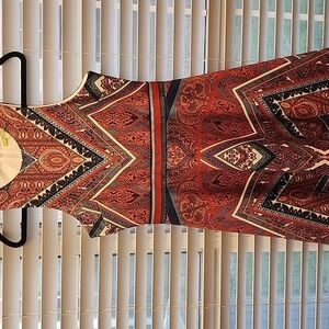 Gianni Bini Tova Dress sunset print size Med